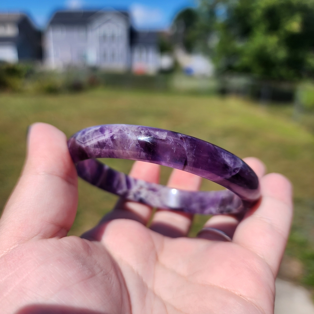 Natural Amethyst Bangle - image 1